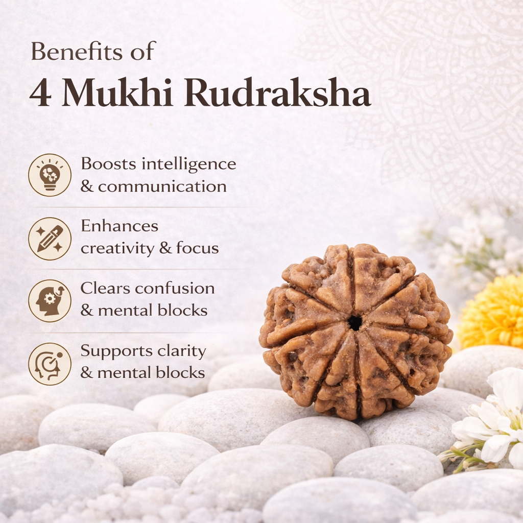 4 Mukhi Nepali Rudraksha