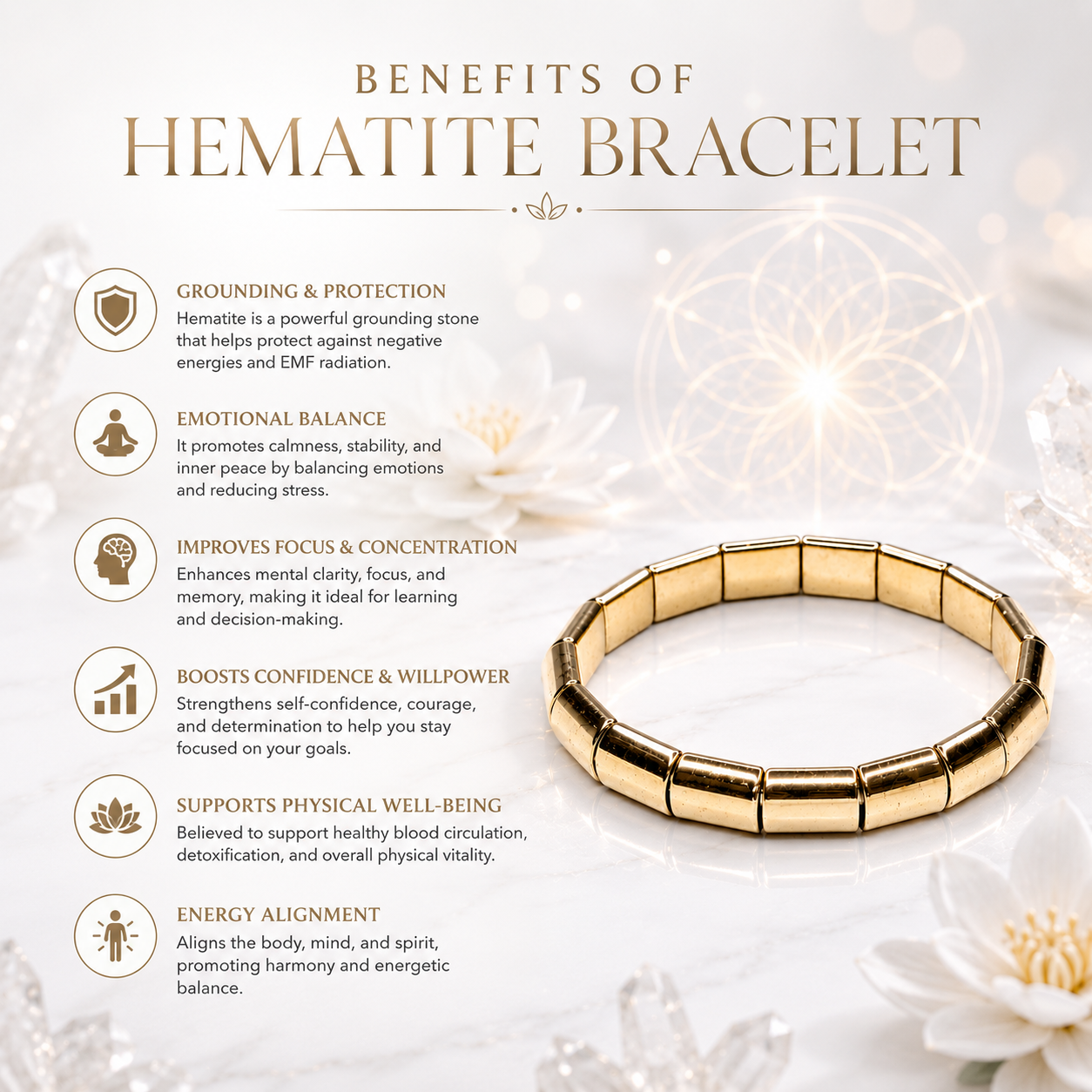 Golden Hematite Bracelet