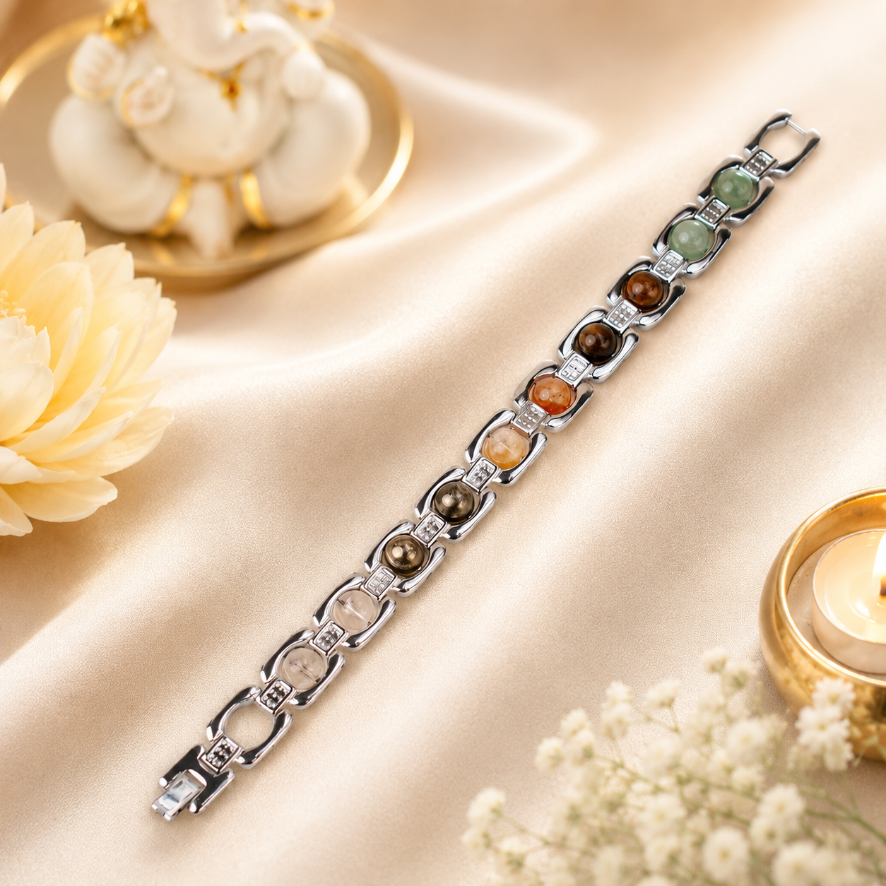Metal Dhan Yog Bracelet - Silver