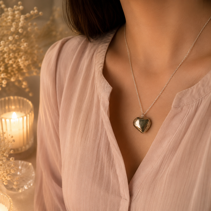 Pyrite Heart Pendant