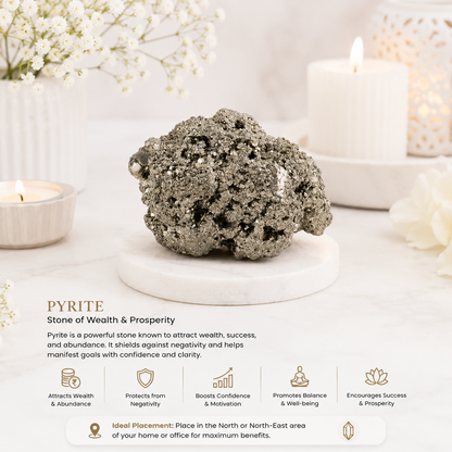 Pyrite Anklet With Pyrite Cluster