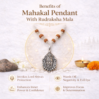 Mahakal Pendant With Rudrkash Mala