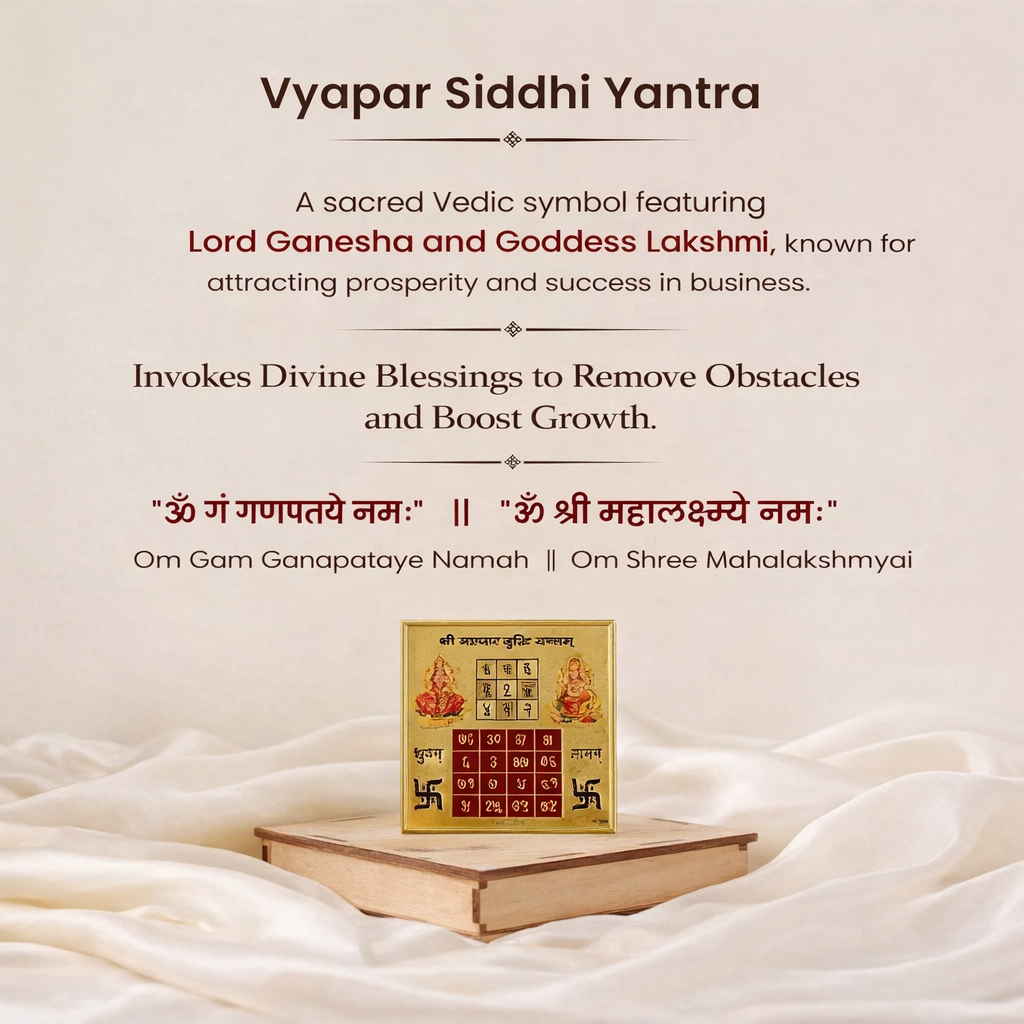 Vyapar Vriddhi Yantra Pyrite Frame