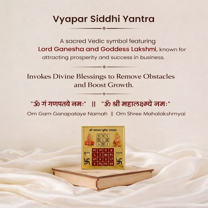 Vyapar Vriddhi Yantra Pyrite Frame