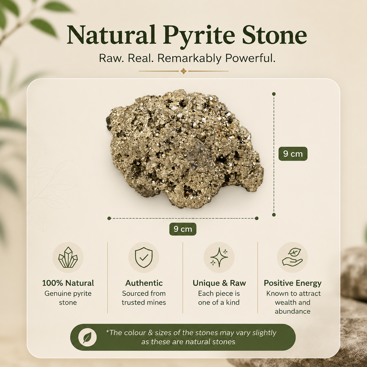 Raw Pyrite Stone 1 KG