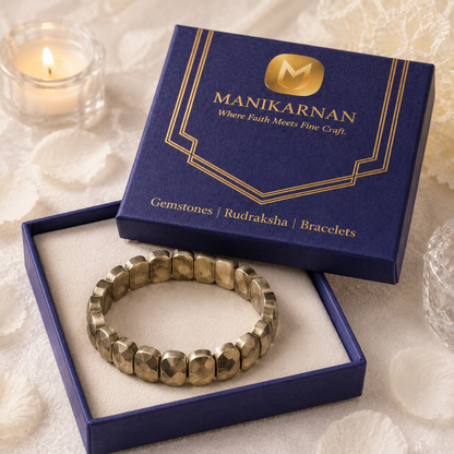 Pyrite Oval Cut Bracelet